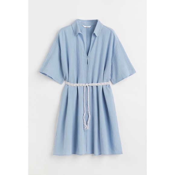 *NWT* H&M Tie Belt Shirt Dress - Picture 1 of 5